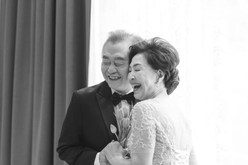 핑크 컨셉 가족 사진 - 아름다운 의상의 가족 촬영