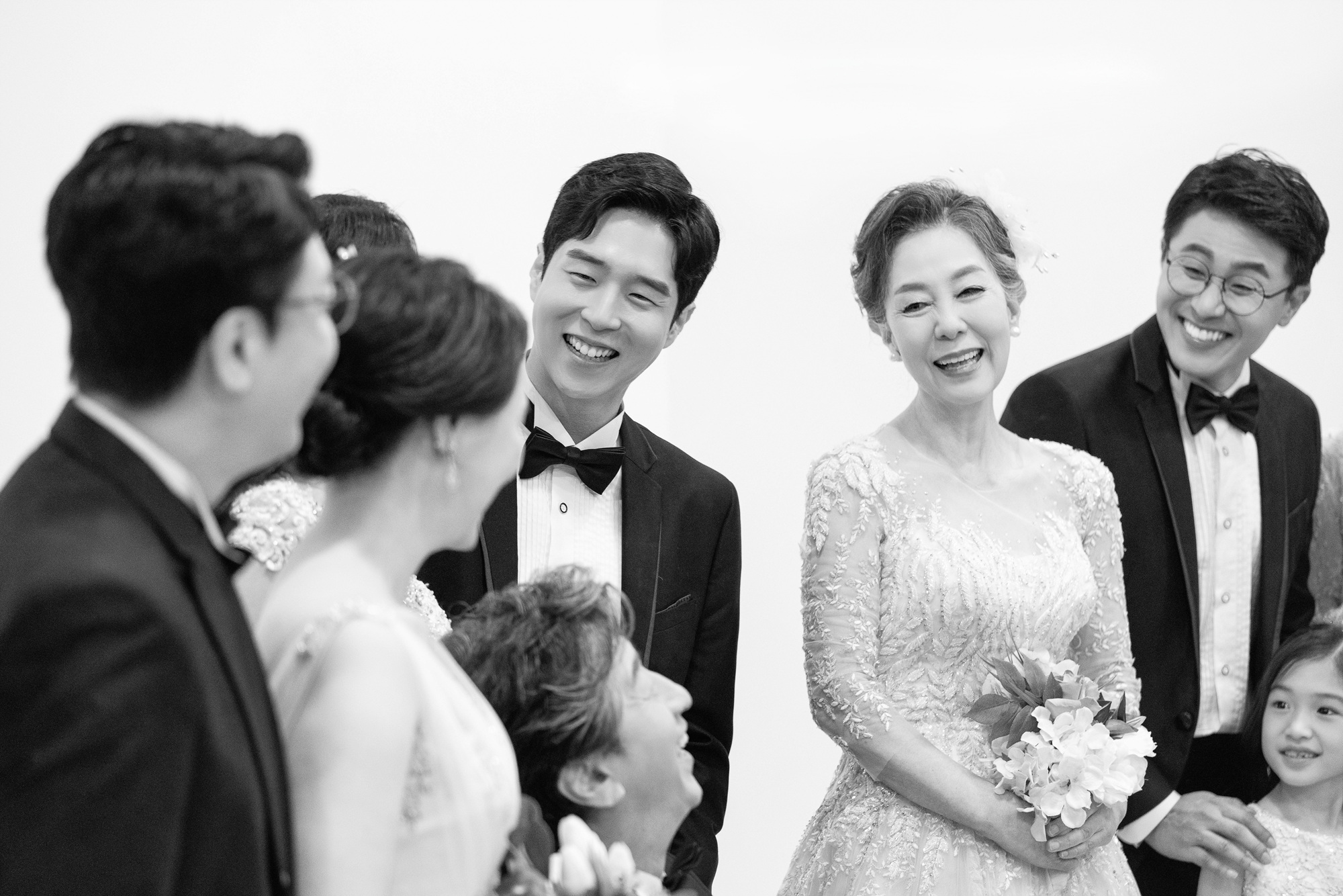 핑크 컨셉 가족 사진