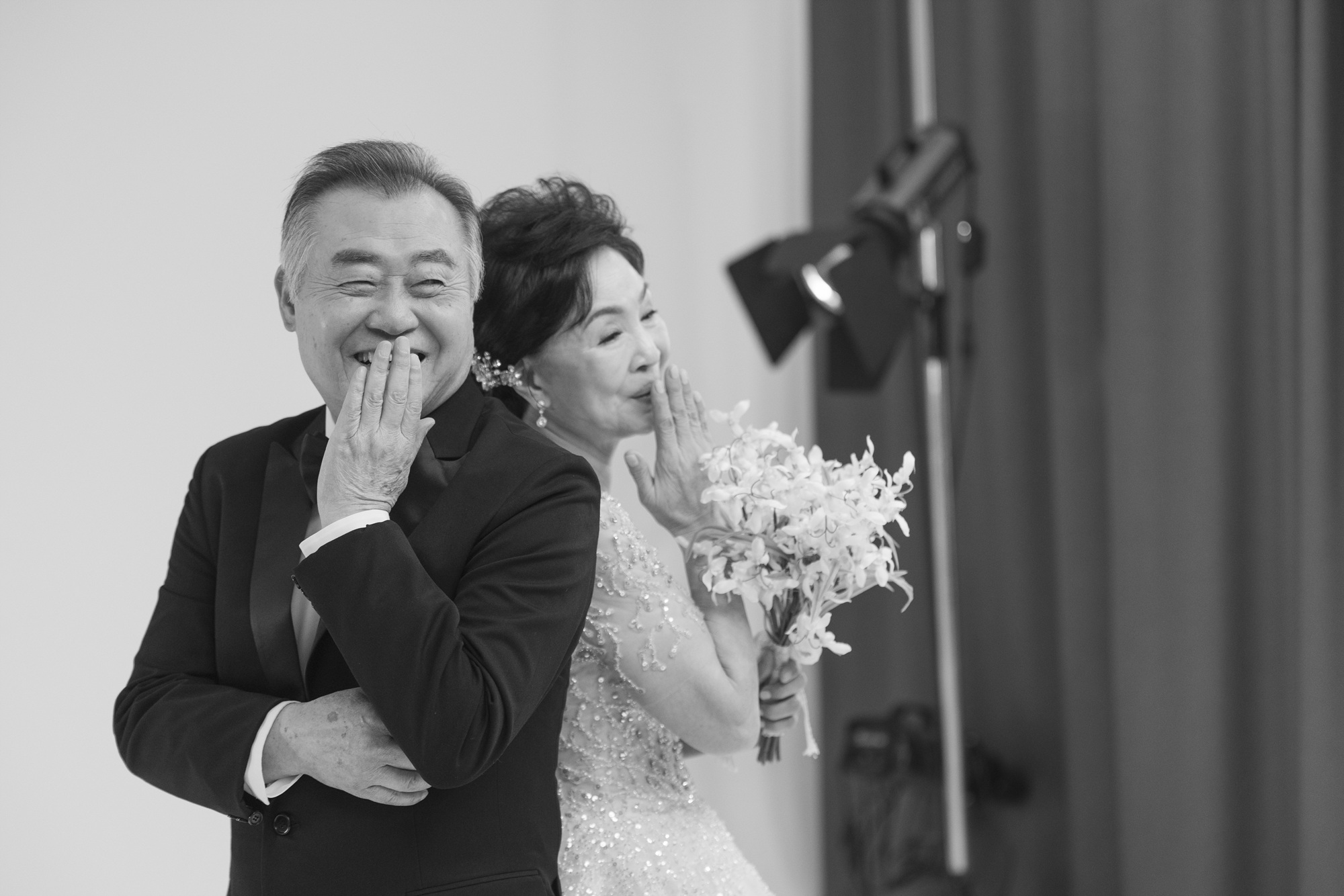웨딩 기념 가족 사진